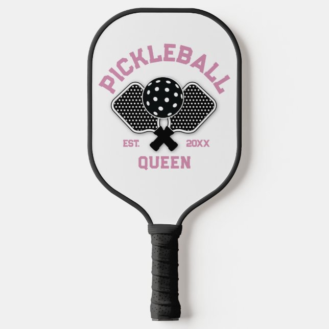 Palas De Pickleball Elegante Diseño de Monograma de Pickleball (Anverso)