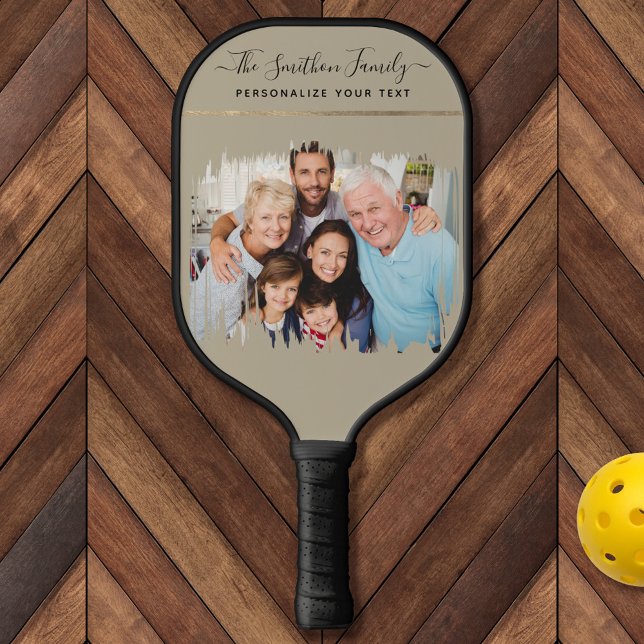 Palas De Pickleball Elegante estilo moderno y oro añada tu familia de  (Subido por el creador)