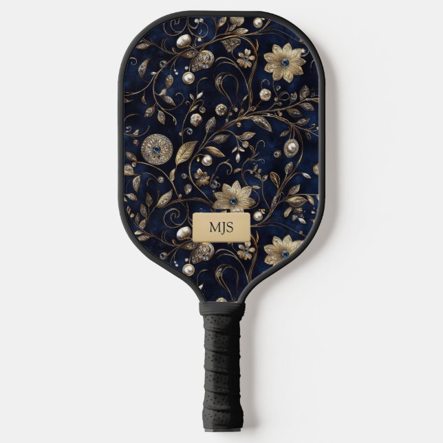Palas De Pickleball Elegante Floral (Anverso)
