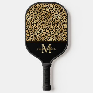 Palas De Pickleball Elegante Leopardo de oro personizado