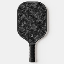 Elegante Monograma Moderno Falso Brillo de Hoja Ne