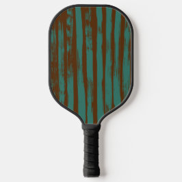 Palas De Pickleball Elegante patrón abstracto moderno azul y marrón