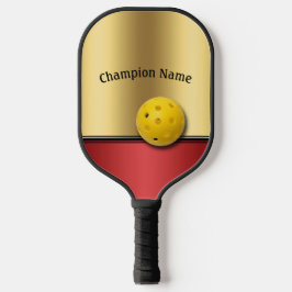 Palas De Pickleball Elegante personalización de Ruby y Gold Design