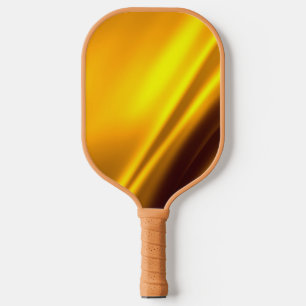 Palas De Pickleball Elegante rayado de satén dorado