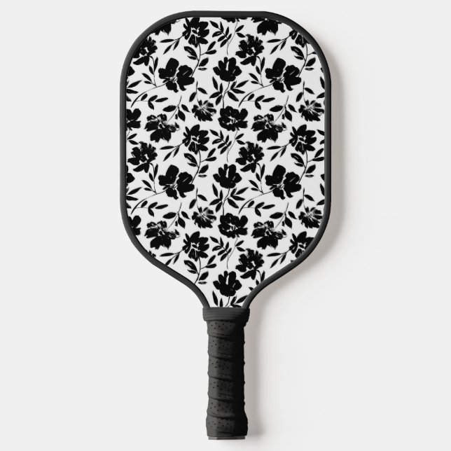 Palas De Pickleball Elegante remo de bolas florales (Anverso)