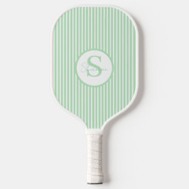Palas De Pickleball Elegante remo Rubor Striped Monogram Pickleball