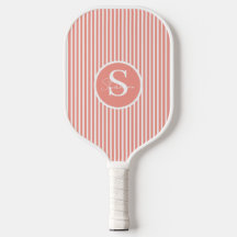 Elegante remo Rubor Striped Monogram Pickleball