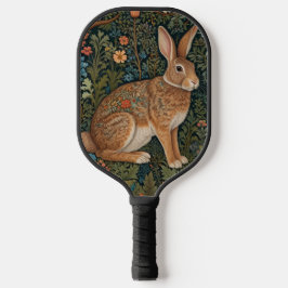 Palas De Pickleball Elegante retro boho conejo leñoso floral
