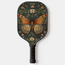 Elegante retro boho mariposa vegetación botánica