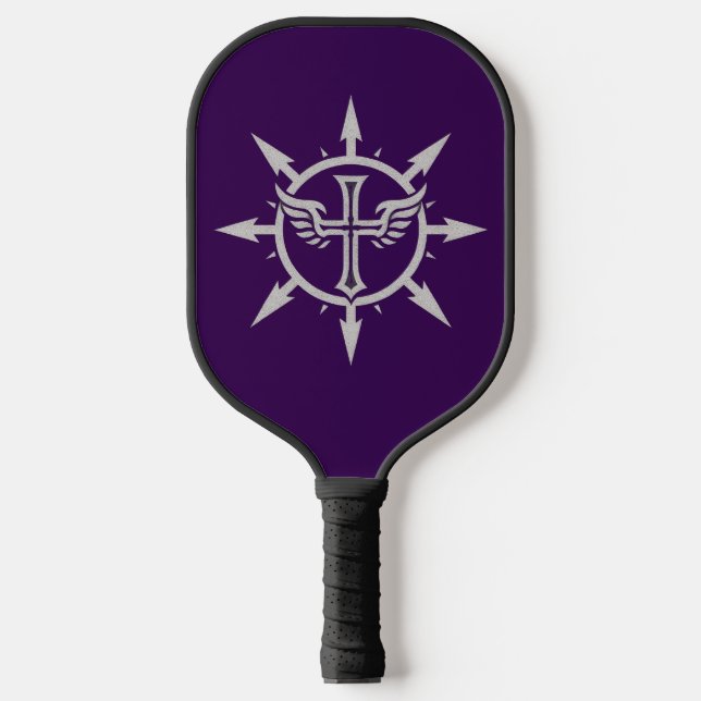 Palas De Pickleball Emblema de Cruz y Alas (Anverso)