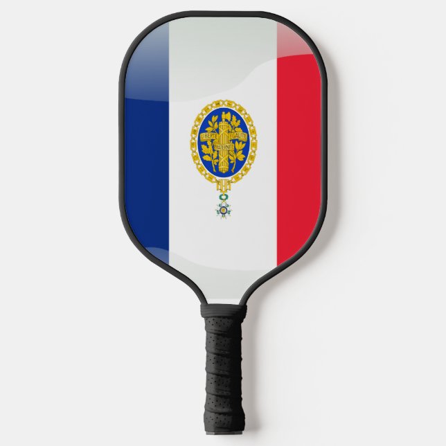 Palas De Pickleball emblema de la bandera francesa (Anverso)