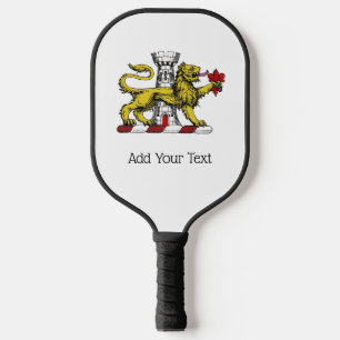 Palas De Pickleball Emblema de la Cresta Fleur de Lis de la Torre del 