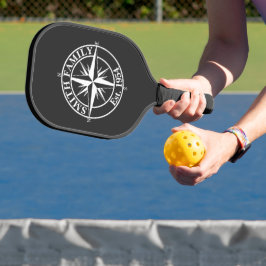 Palas De Pickleball Emblema personalizable de monograma de estrella de