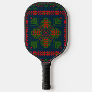 Palas De Pickleball Embroideric palestino Tatreez color verde rojo 5 P