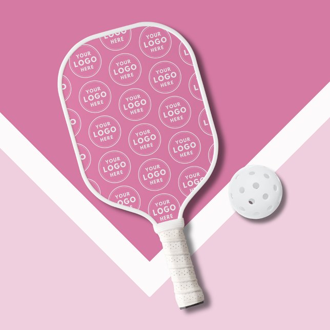 Palas De Pickleball Empresa de logotipos sencillos (Logo business logo pink pickleball paddle)