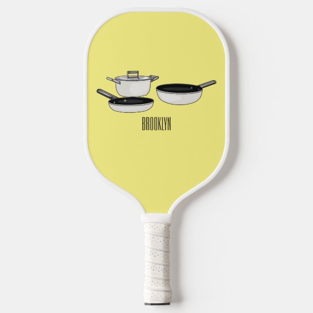 Palas De Pickleball Equipo de cocina ilustracion personalizado (Anverso)