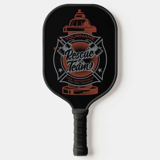 Palas De Pickleball Equipo de Rescate de Combatientes de Incendios ADD (Anverso)