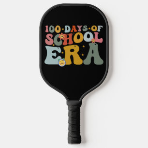 Palas De Pickleball Era de 100 días de escuela Groovy Teacher Kids