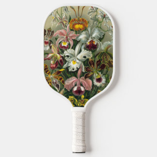 Palas De Pickleball Ernst Haeckel Orquídeas, Flores Vintage de bosque 