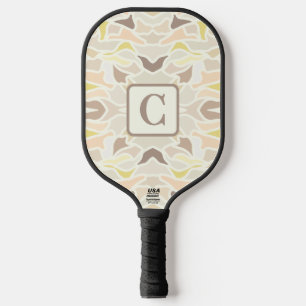 Palas De Pickleball Es el patrón de abstracto geométrico de marfil
