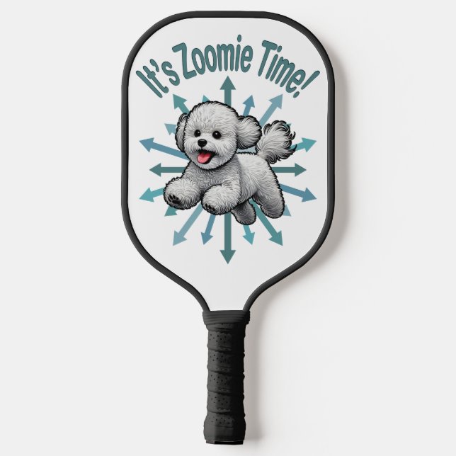 Palas De Pickleball Es Zoomie Time Bichon Frise (Reverso )