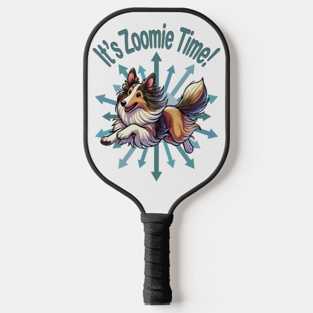 Palas De Pickleball Es Zoomie Time Collie (Anverso)