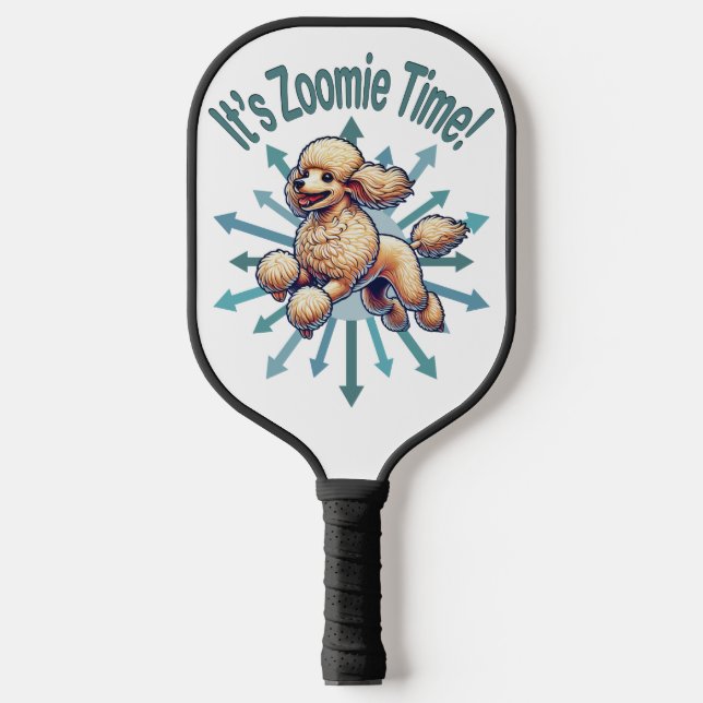 Palas De Pickleball Es zoomie Time Poodle (Anverso)