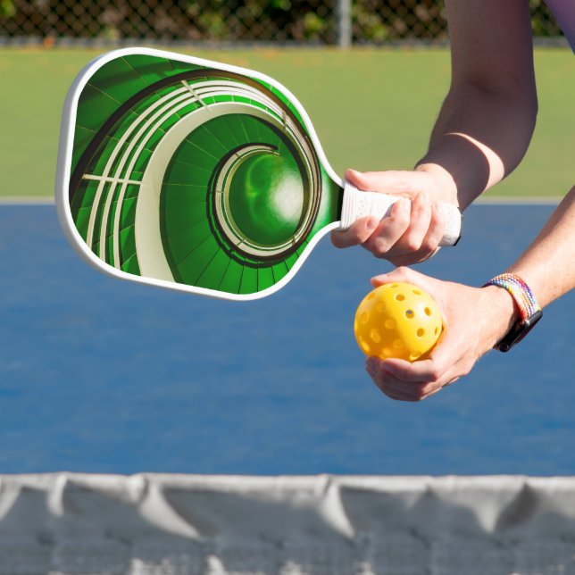 Palas De Pickleball Escalera circular verde (in situ)