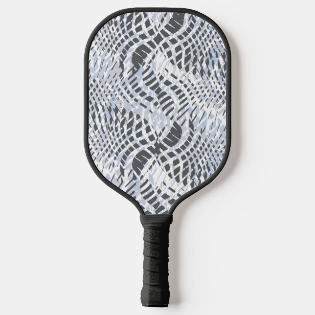 Palas De Pickleball Escamas - Acero + Azul (Reverso )
