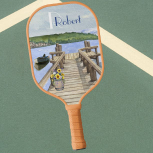 Palas De Pickleball Escena en el lago