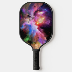 Palas De Pickleball Escenario vibrante abstracto de arte en la nube de