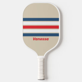 Palas De Pickleball Escuadrón Vintage a través de Franjas con Nombre