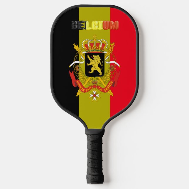 Palas De Pickleball Escudo de armas de Bélgica (Anverso)
