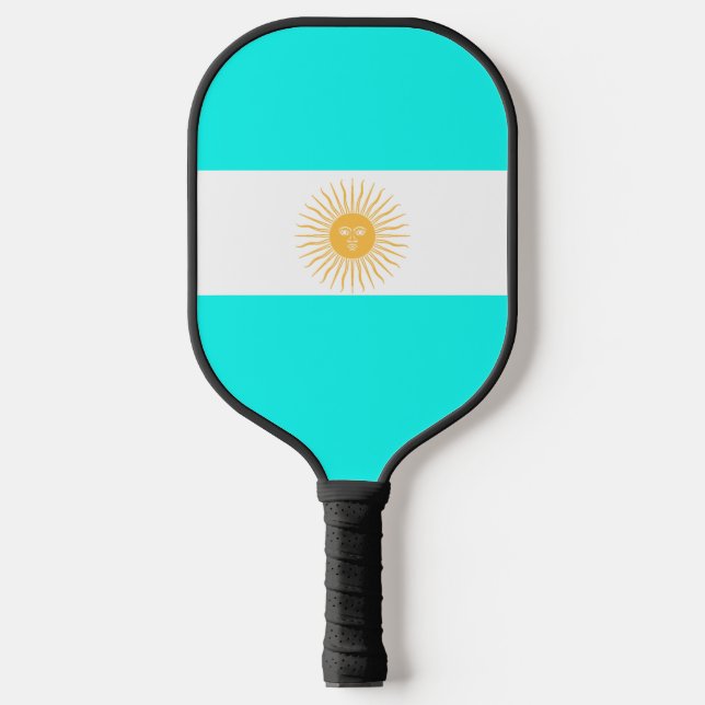 Palas De Pickleball Escudo de armas de la bandera argentina (Anverso)