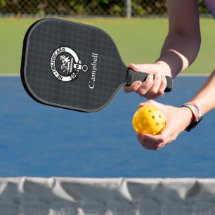 Palas De Pickleball Escudo de cresta y tartán Campbell escocés