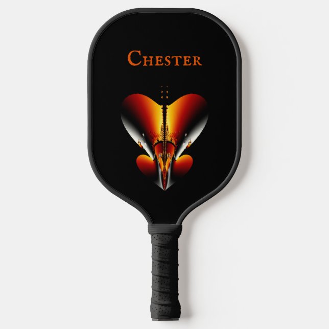 Palas De Pickleball Escudo personal de bronce abstracto (Anverso)