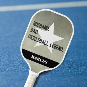 Palas De Pickleball Esposo. Papá. Leyenda del Pickelball Agrega tu nom