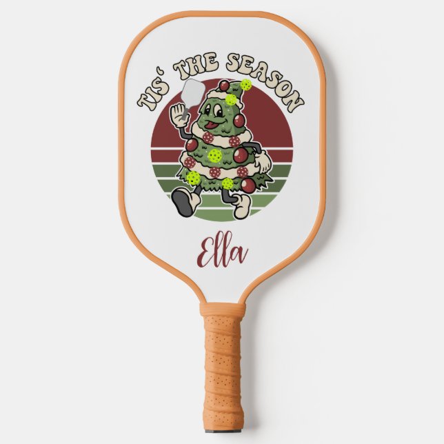 Palas De Pickleball Esta Es La Temporada. Divertidos Navidades de Pick (Anverso)