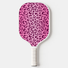 Palas De Pickleball Estampado de leopardo rosa elegante