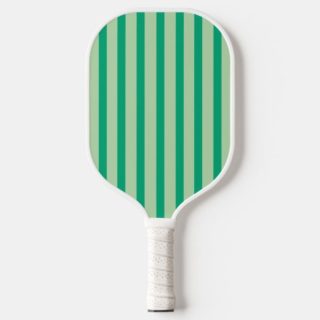 Palas De Pickleball Estético Persa Green Stripes Pickleball Paddle (Anverso)