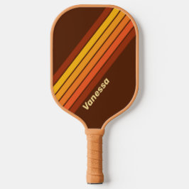 Palas De Pickleball Estilo de vintage con rayas de nombre