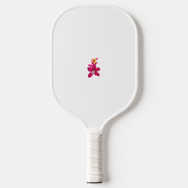 Palas De Pickleball Estilo floral, Crimson de ArtyClick, oro ligero (Anverso)