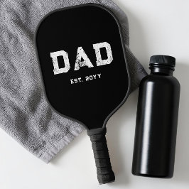 Palas De Pickleball Estilo Masculino Simple Negro y Blanco Papá Mod