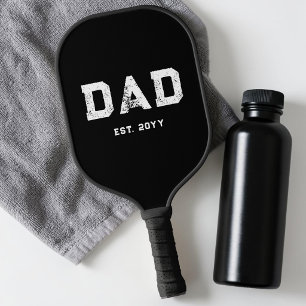 Palas De Pickleball Estilo Masculino Simple Negro y Blanco Papá Mod