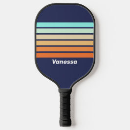 Palas De Pickleball Estilo Vintage Retro a lo largo de la franja con n