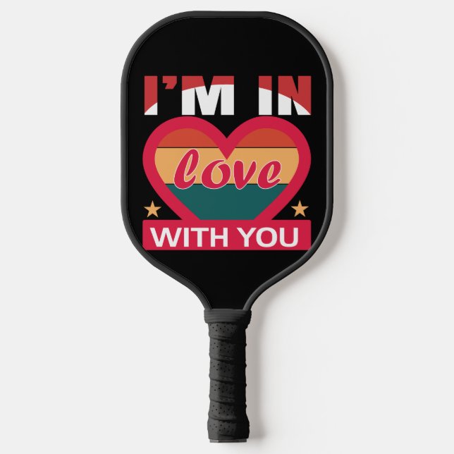 Palas De Pickleball Estoy Enamorado De Usted Valentine (Anverso)