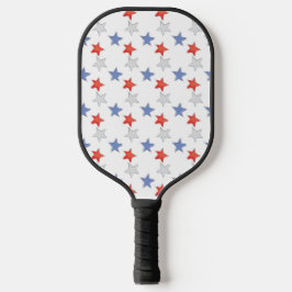 Palas De Pickleball Estrellas azules rojas patrióticas