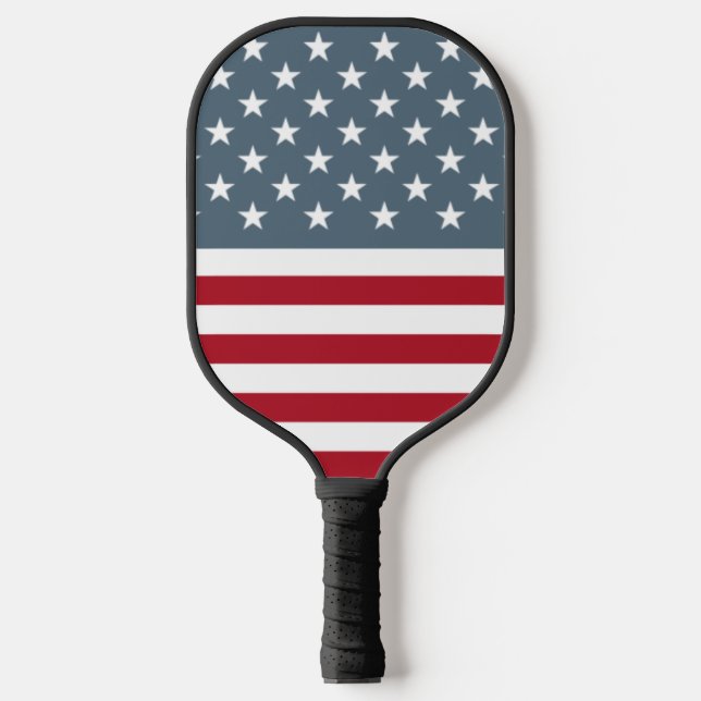 Palas De Pickleball Estrellas patrióticas retro y banderas de Estados  (Anverso)