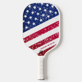 Palas De Pickleball Estrellas y bandas de bandera estadounidenses pers