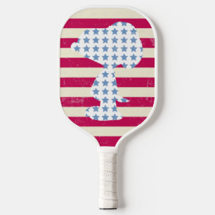Palas De Pickleball Estrellas y rayas de época sonora